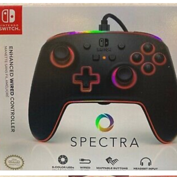 PowerA Spectra Enhanced LED Wired Controller for Nintendo Switch - Picture 1 of 1
